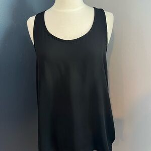 Soprano Black Racerback Tank Top Women’s Flowy Sleeveless Blouse